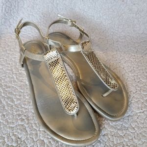 Cole Haan - Molly - gold tone thong sandals